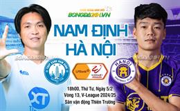 Highlights Nam Định - Hà Nội | Tuấn Hải nhận lì xì | V-League 2024/25