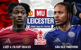 Nhận định MU vs Leicester (3h00 ngày 8/2): Vé đi tiếp cho Quỷ đỏ