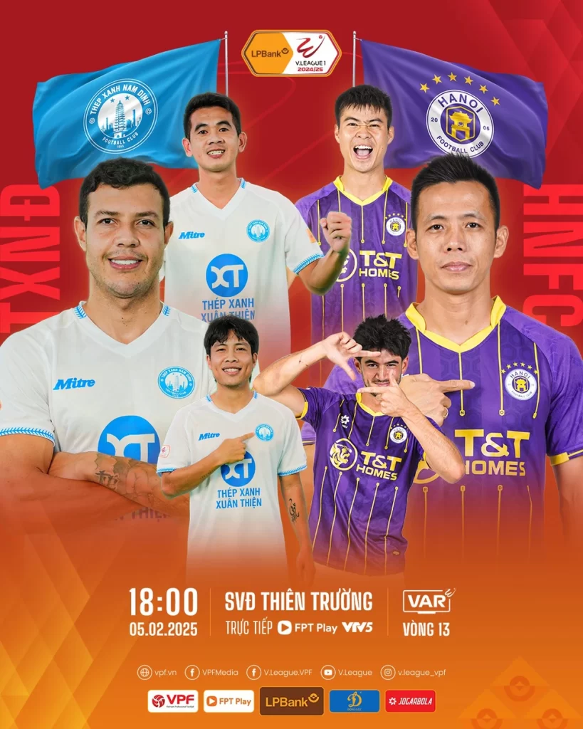 Link xem trực tiếp bóng đá Nam Định vs Hà Nội 18h00 ngày 5/2, vòng 13 V-League - Ảnh 3.