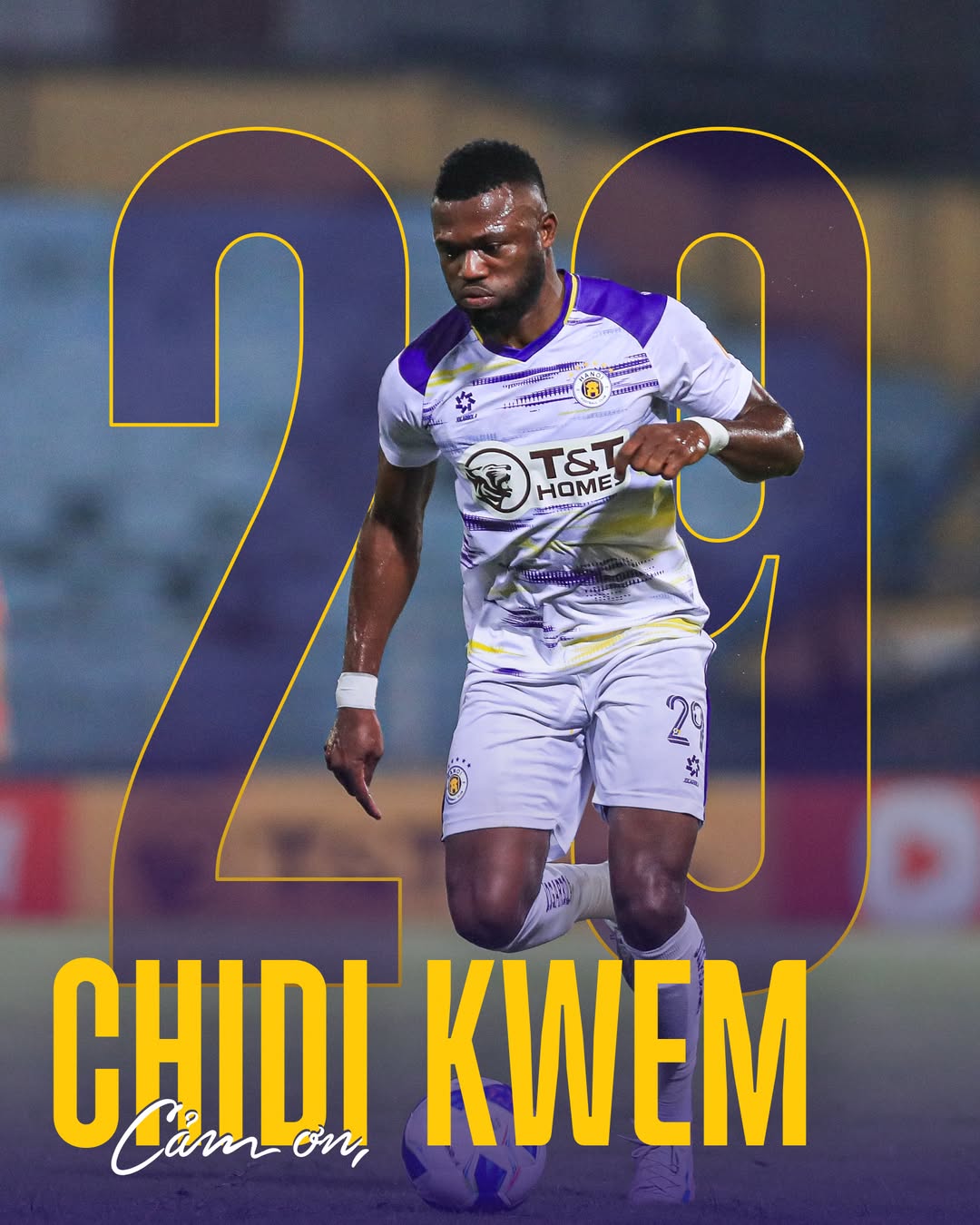 Ha Noi FC thanh ly Chidi Kwem