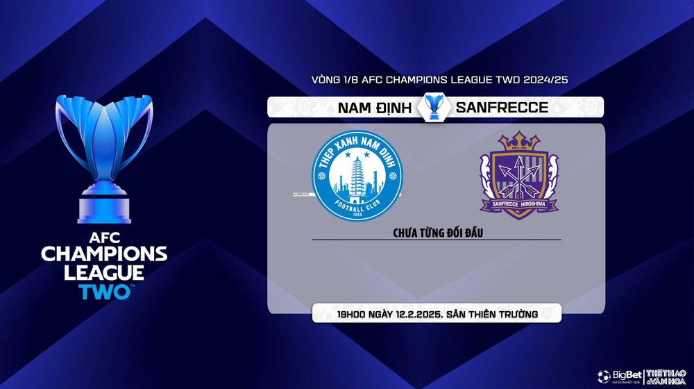 Nhận định, soi tỷ lệ Nam Định vs Sanfrecce Hiroshima (19h00, 12/2), vòng 1/8 AFC Champions League 2 - Ảnh 6.