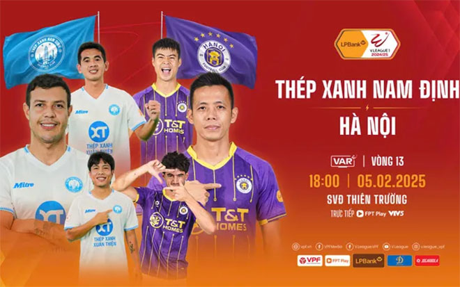 Lịch thi đấu bóng đá hôm nay 5/2: Trực tiếp Nam Định vs Hà Nội lúc mấy giờ? - Ảnh 1.