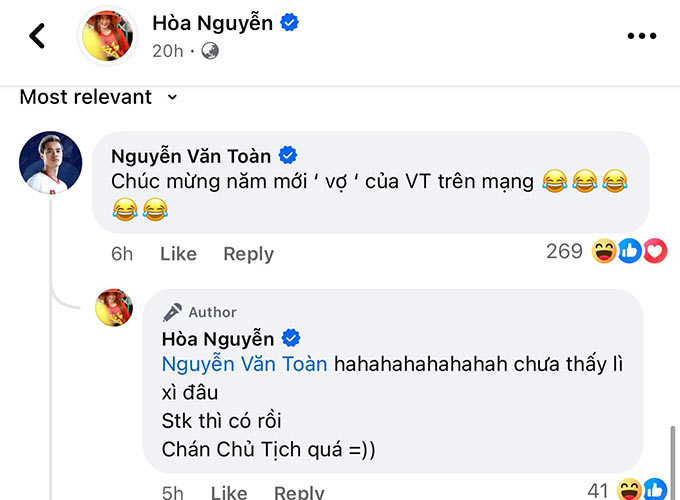 Văn Toàn bất ngờ gọi Hòa Minzy là "vợ trên mạng"